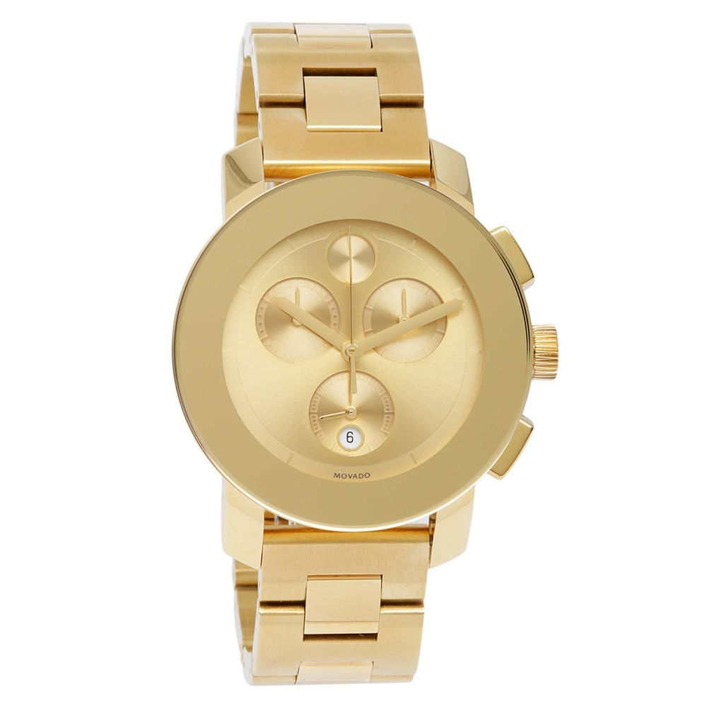 Movado Women's Bold Chronograph Yellow Gold Watch